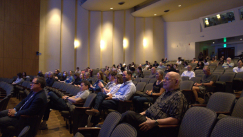 Audience at Peter Lunenfeld's presentation