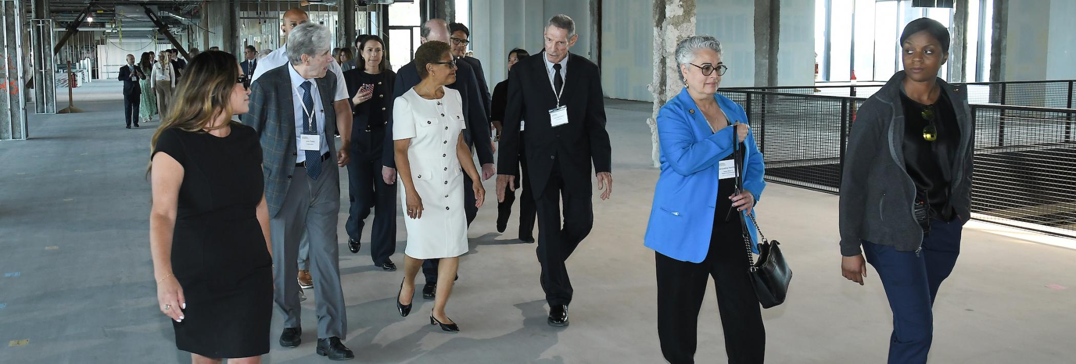 Mayor Karen Bass at Research Park